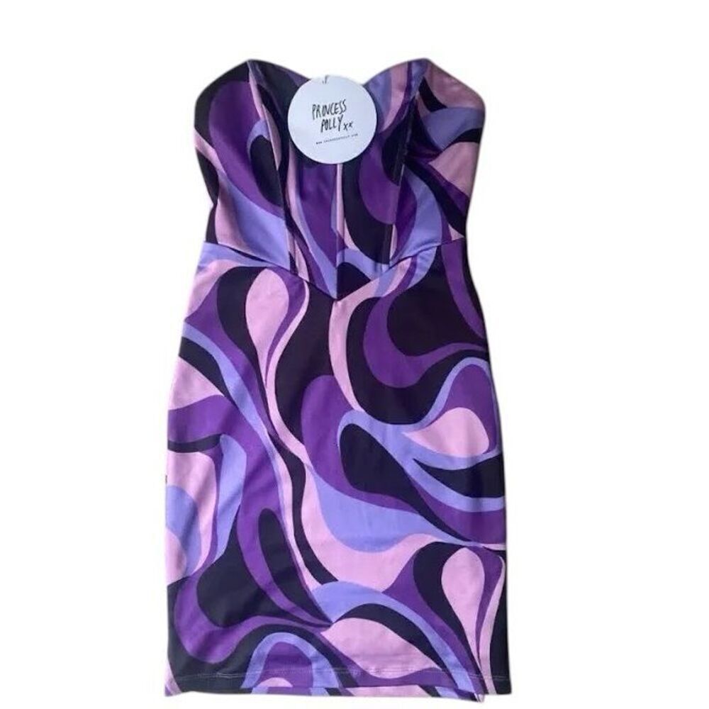 ✨PRINCESS POLLY BOWIE MINI SZ 4 DRESS PURPLE✨ - Picture 6 of 8